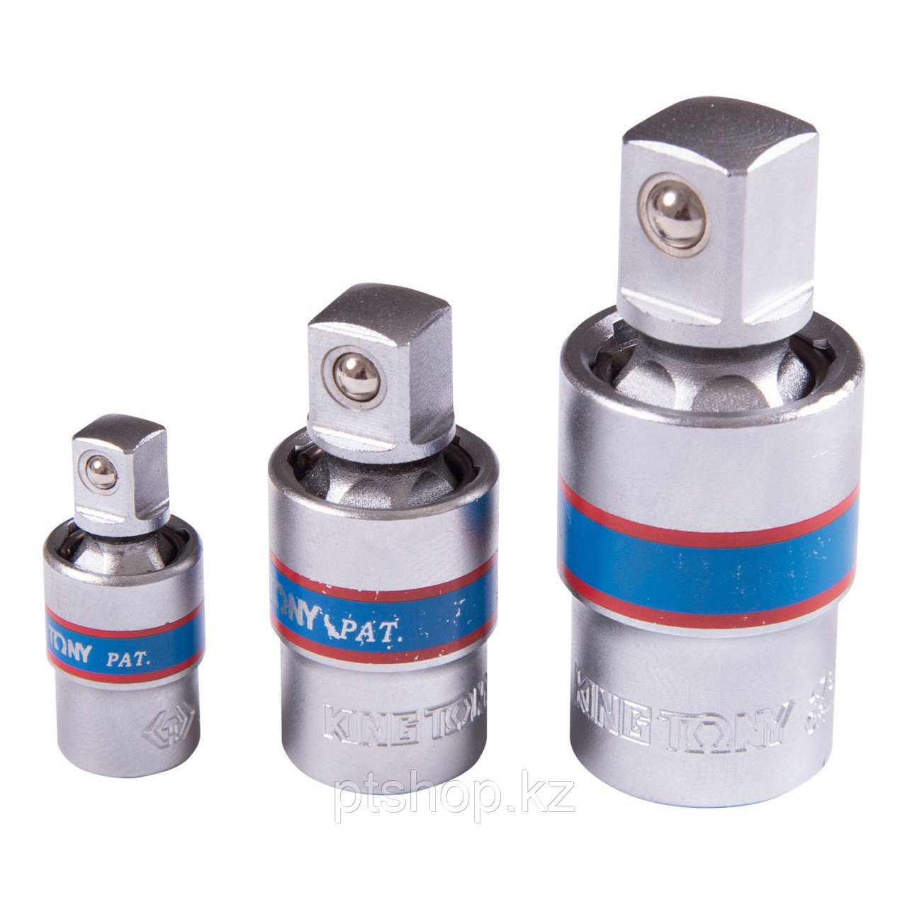 KING TONY Набор карданов шаровых 1/4", 3/8", 1/2", 3 предмета KING TONY 9113PR