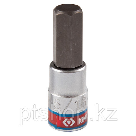KING TONY Насадка (бита) торцевая 1/4", Hex, 5/16", L = 37 мм KING TONY 203510S, фото 1