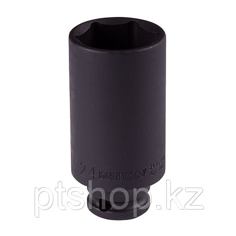 KING TONY Головка торцевая ударная глубокая шестигранная 3/8", 24 мм KING TONY 343524M, фото 1