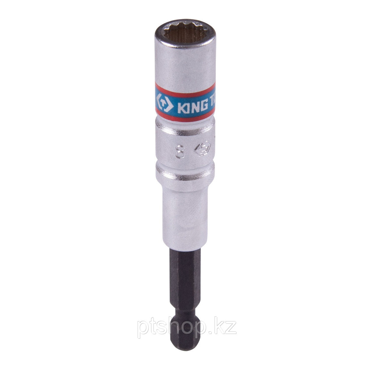 KING TONY Головка для шуруповерта двенадцатигранная 1/4", 8 мм, L = 80 мм KING TONY 76B808M