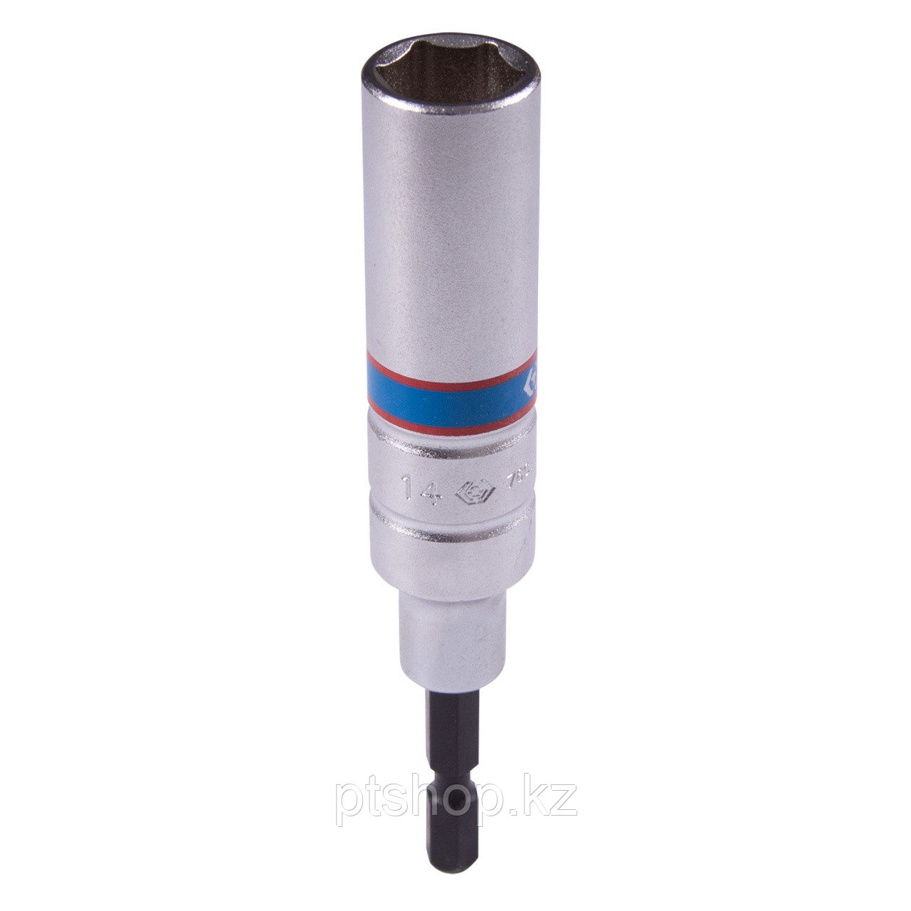 KING TONY Головка для шуруповерта шестигранная 1/4", 14 мм, L = 110 мм KING TONY 76C1114M