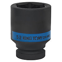 Головка торцевая ударная глубокая шестигранная 1" 52 мм KING TONY 843552M