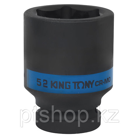 KING TONY Головка торцевая ударная глубокая шестигранная 1", 52 мм KING TONY 843552M, фото 1