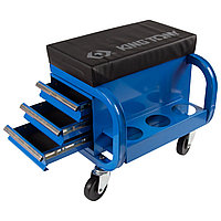 KING TONY Сиденье на колесах ремонтное с 3-мя ящиками KING TONY 87C34-3B-B