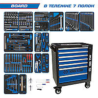 KING TONY Набор инструментов "BOARD" в чёрной тележке, 325 предметов KING TONY 9G35-325MRV