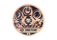 KING TONY TC001 "KING TONY" брендінің логотипі бар қабырғаға ілінетін KING TONY сағаты