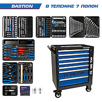 KING TONY Набор инструментов "BASTION" в черной тележке, 204 предмета KING TONY 9G35-100MR