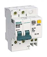 Выключатель автоматический дифференциального тока 2п D 32А 30мА тип AC ДИФ-101 со встроен. защитой от