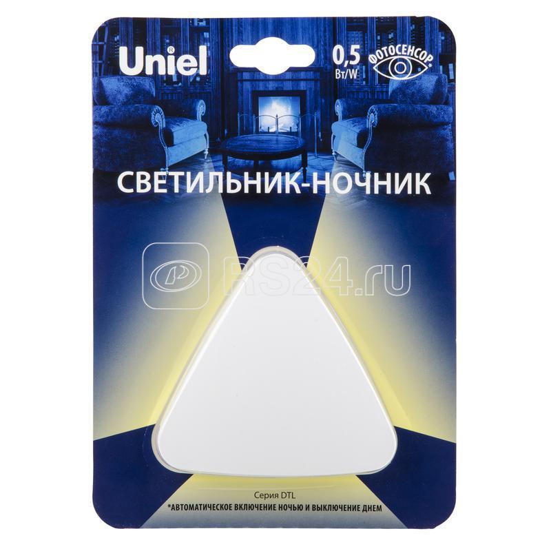 Светильник-ночник DTL-320 Треугольник/White/Sensor с фотосенсором (день-ночь) бел. Uniel UL-00007223 - фото 1 - id-p110614600