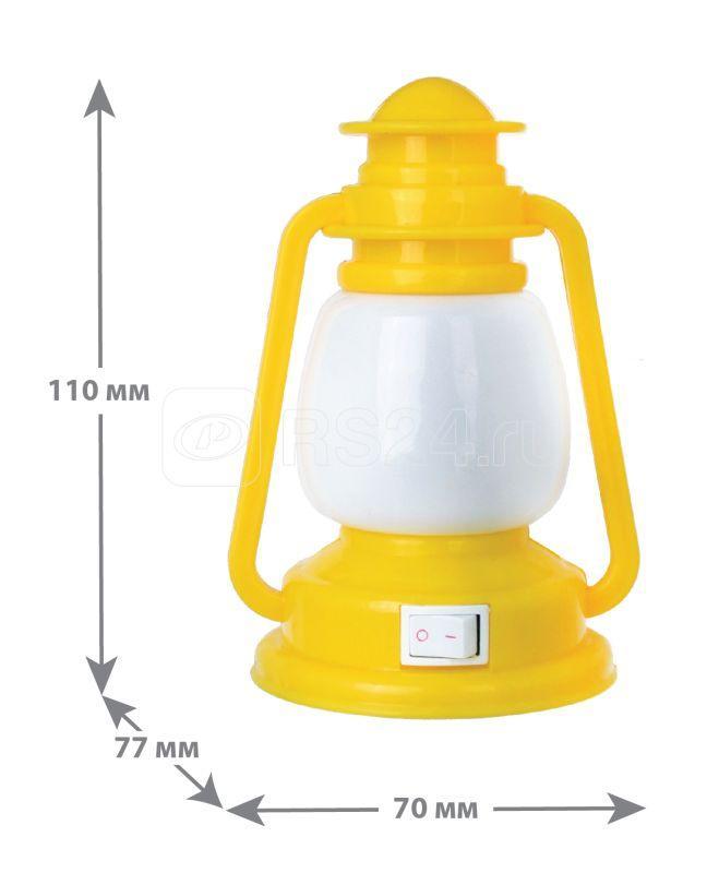 Светильник светодиодный NL-171 "Фонарик" 220В ночник с выкл. желт. Camelion 12527 - фото 2 - id-p110614695