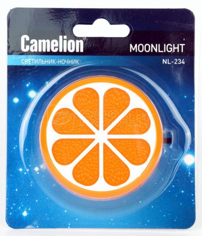 Светильник светодиодный NL-234 "Апельсин" 220В ночник с выкл. оранж. Camelion 13809 - фото 2 - id-p110614748