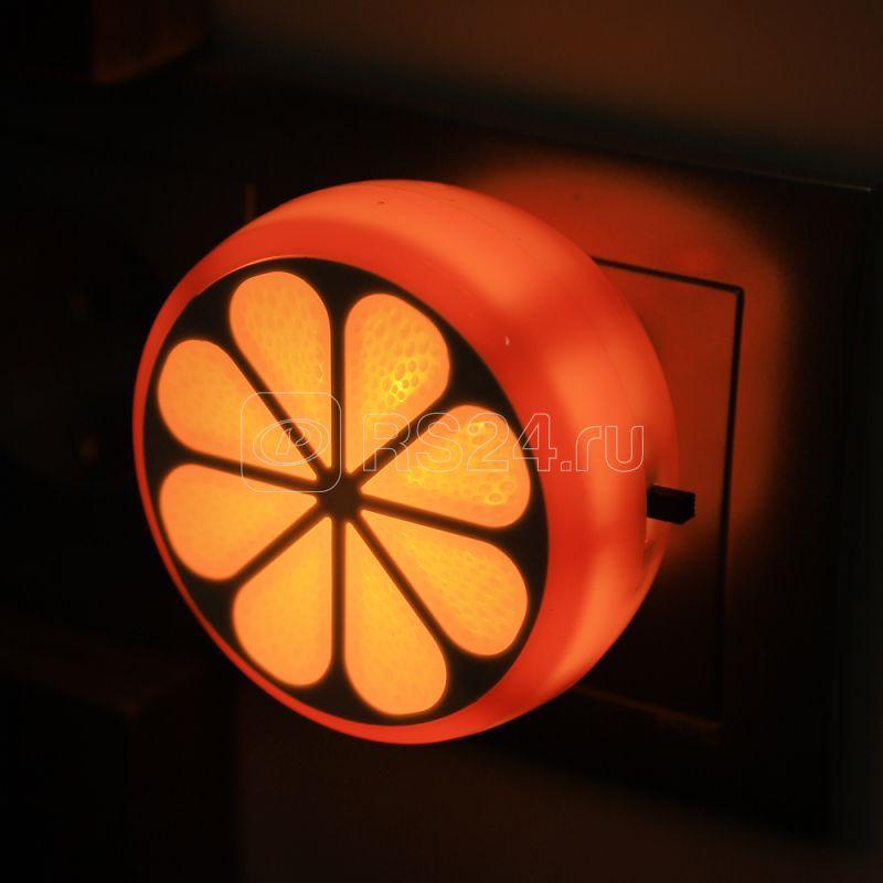 Светильник светодиодный NL-234 "Апельсин" 220В ночник с выкл. оранж. Camelion 13809 - фото 9 - id-p110614748