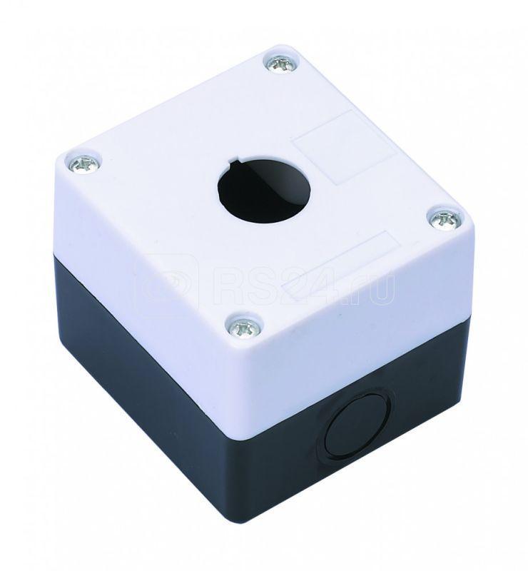 Пост кнопочный 1-м КП-101 d22мм с кабел. вводом для устройств сигнализации и управления пластик. бел. DEKraft - фото 1 - id-p110613067