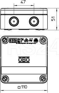 Коробка распределительная 110х110х50мм IP67 B9/T M OBO 2001853 - фото 2 - id-p110617713