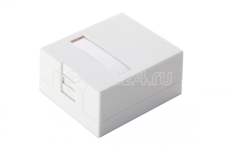 Коробка настенная 1-порт. со шторками бел. Eurolan 12B-04-01WT-2 - фото 1 - id-p110615014