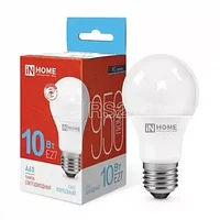 Лампа светодиодная LED-A60-VC 10Вт грушевидная 6500К холод. бел. E27 950лм 230В IN HOME 4690612020228