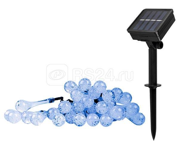 Светильник светодиодный SLR-G08-30B садовый; гирлянда капли син. солнечная батарея ФАZА 5040946 - фото 1 - id-p110615151