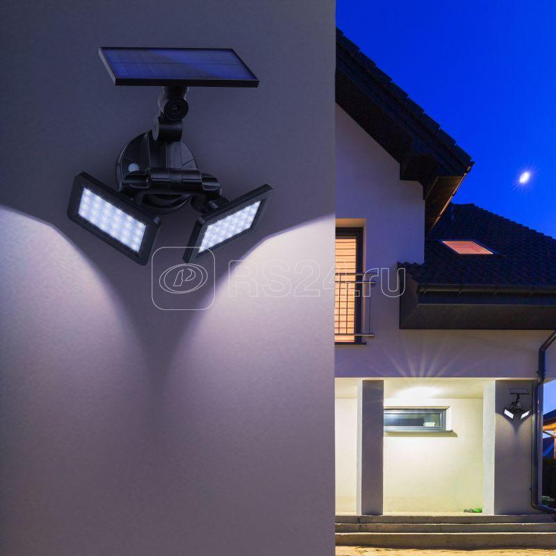 Светильник садовый фасадный ERAFS020-41 2х24LED 180лм с двумя световыми панелями солнечная батарея ЭРА - фото 1 - id-p110615299