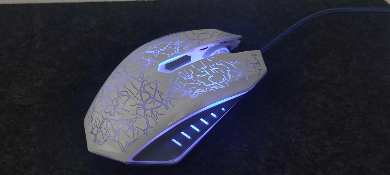 Мышка M Gaming mouse (X1) Черный белый - фото 1 - id-p110618621