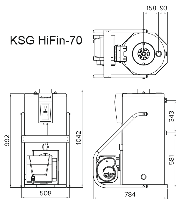 Напольный газовый котел Kiturami KSG 70R HiFin - фото 2 - id-p110618721