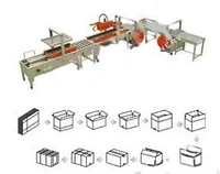 Автоматическая упаковочная линия низкого типа для заклейки и стрейпинг-обвязки XFK-1D