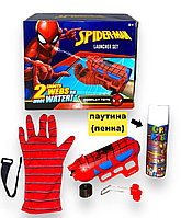 Перчатка с паутиной человека паука красная 16х21
