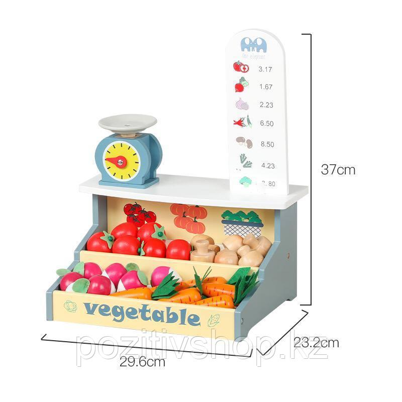 Детский деревянный овощной магазин Vegetable, фото 1