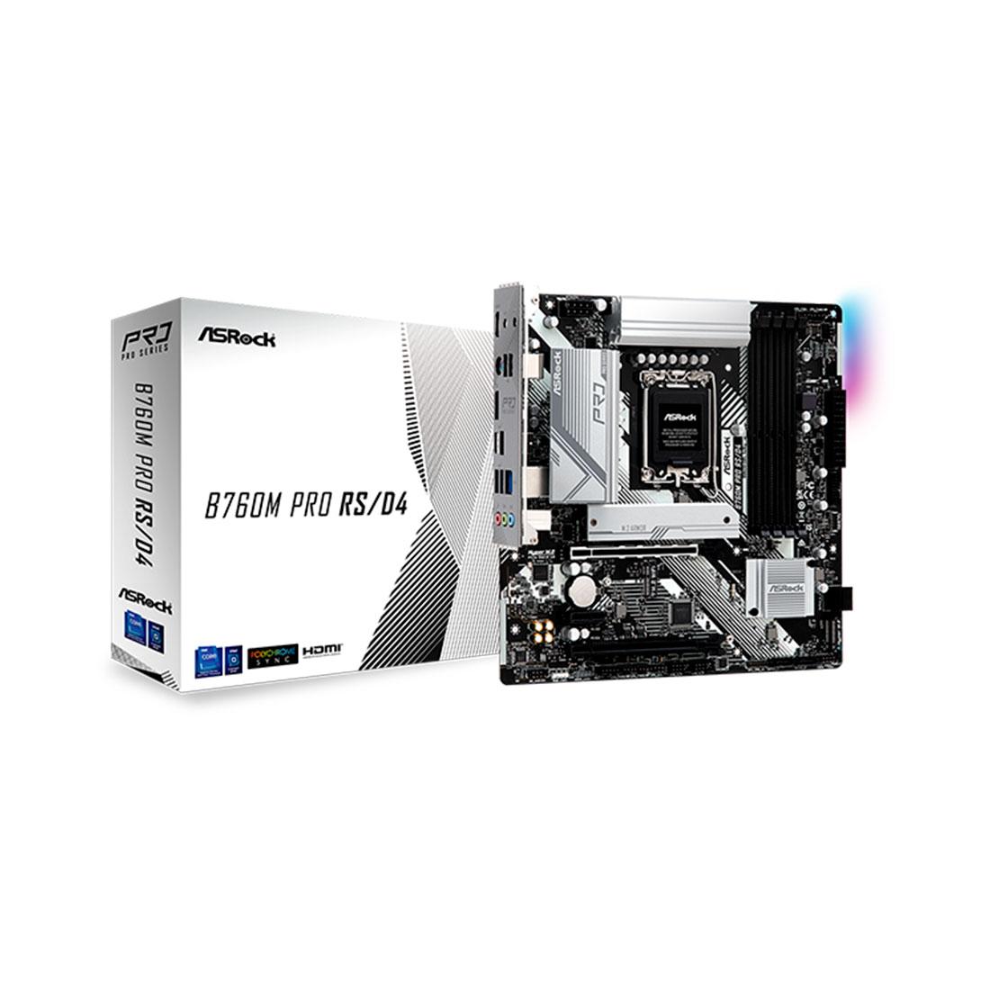 Материнская плата ASRock B760M PRO RS/D4 - фото 1 - id-p110633158