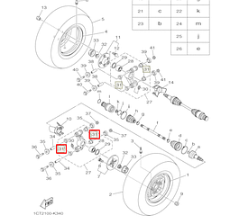 Втулка квадроцикла Yamaha 9038117067