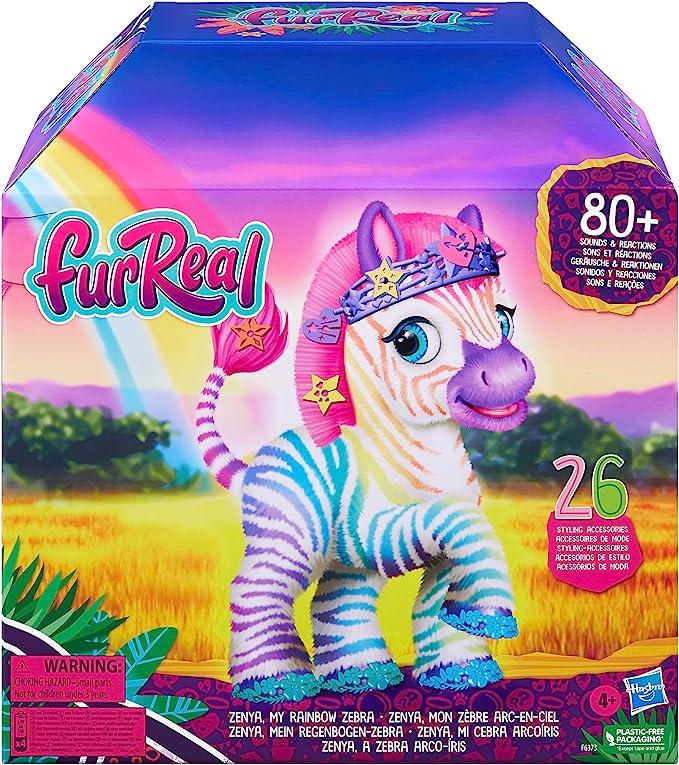 Интерактивная игрушка зебра FurReal Zenya My Rainbow Zebra
