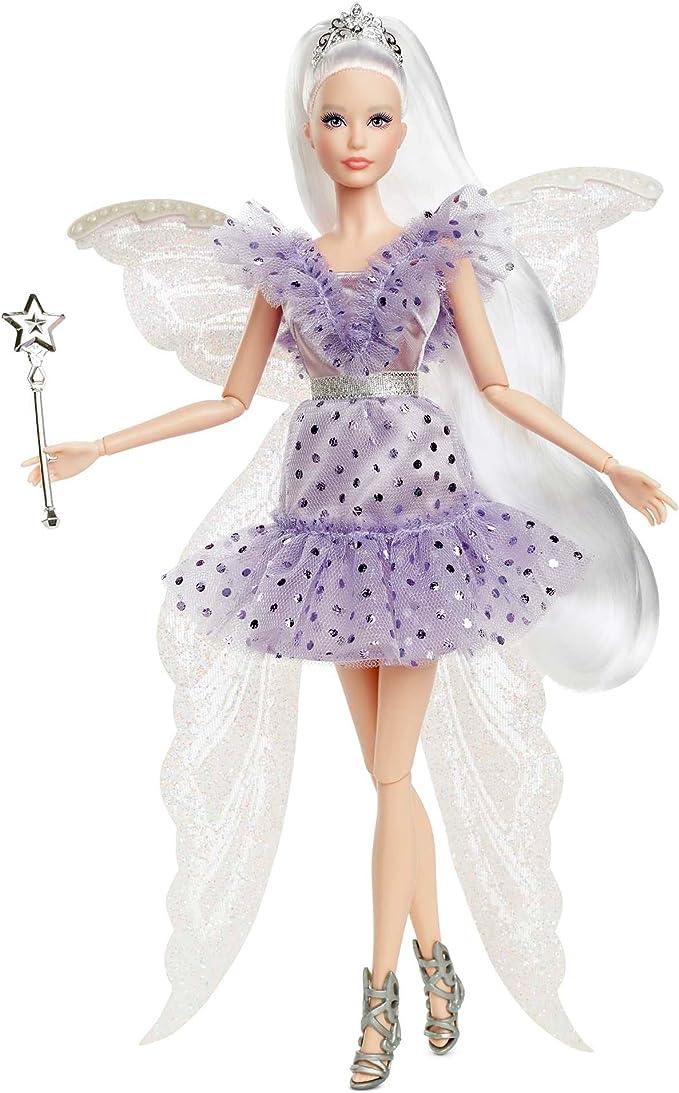 Кукла Barbie Tooth Fairy, коллекционная кукла с крыльями феи, палочка и сумка для монет - фото 1 - id-p110643370