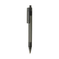 Ручка X8 из прозрачного rPET GRS, черный; , , высота 14 см., диаметр 1,1 см., P611.071