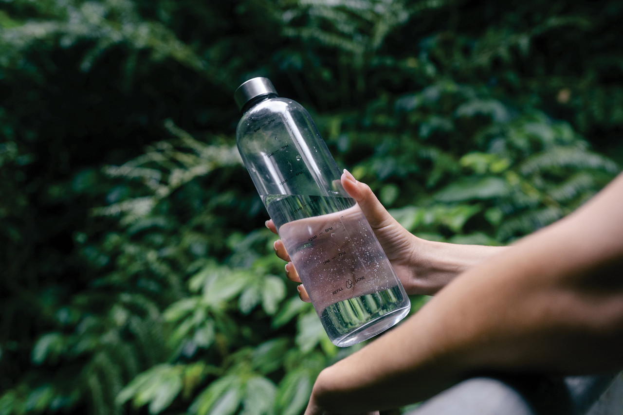 Мотивирующая бутылка для воды из rPET GRS, 1 л, прозрачный; , , высота 27 см., диаметр 8 см., P435.000 - фото 8 - id-p110642162