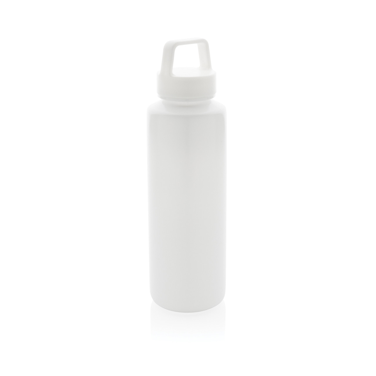 Бутылка с ручкой из переработанного полипропилена RCS, 500 мл, белый; , , высота 22,5 см., диаметр 6,6 см.,