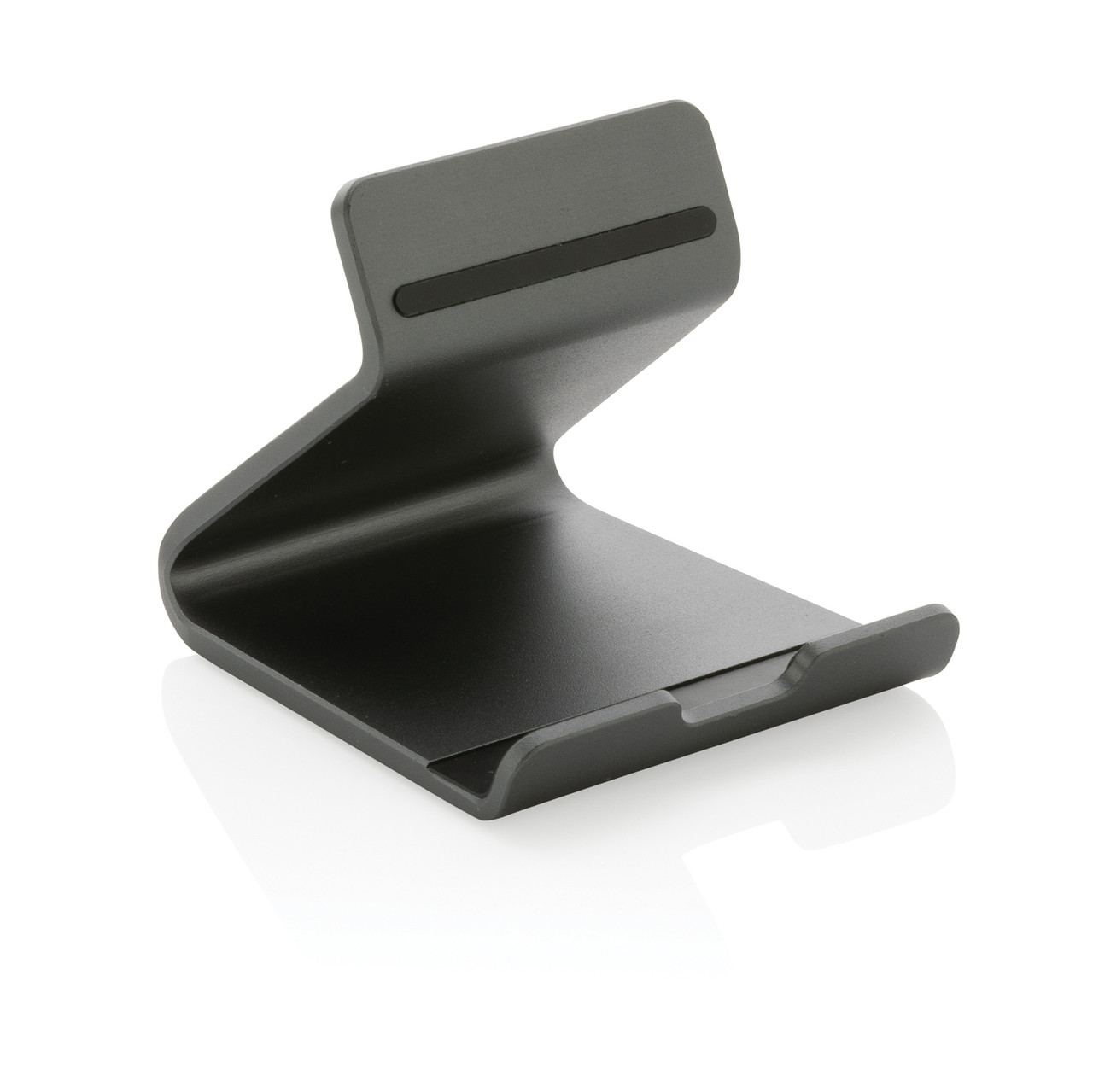 Подставка для телефона и планшета Terra из переработанного алюминия RCS, серый; , Длина 7,7 см., ширина 6,7