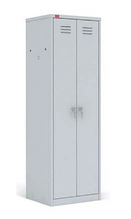 Двухсекционный металлический шкаф 1860x800x500 мм / 43 кг, для одежды ШРМ-АК