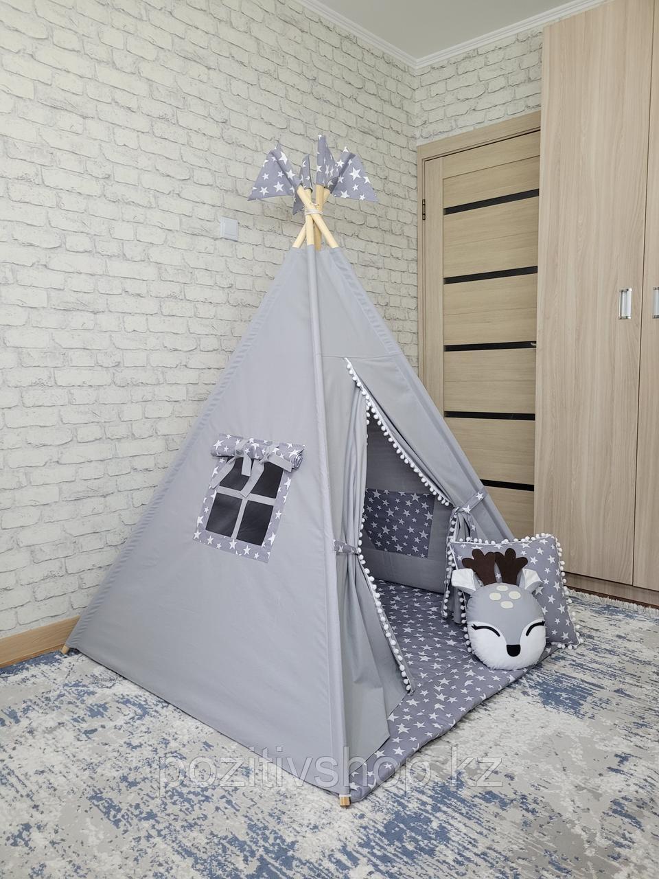 Детский домик вигвам Звезды подушка Олененок, фото 1