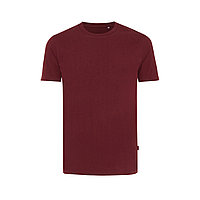 Футболка Iqoniq Bryce из переработанного хлопка, унисекс, 180 г/м², бордовый; , Длина 69 см., ширина 49 см.,