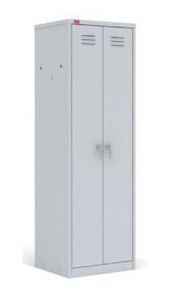 Двухсекционный металлический шкаф 1860x600x500 мм / 33 кг, для одежды ШРМ-АК