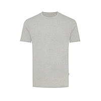 Футболка Iqoniq Manuel из переработанного неокрашенного хлопка, унисекс, 180 г/м², вересково-серый; , Длина 77