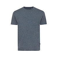 Футболка Iqoniq Manuel из переработанного неокрашенного хлопка, унисекс, 180 г/м², вереск темно-синий; , Длина