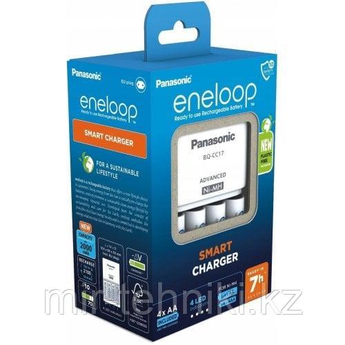 Зарядное устройство Panasonic Advanced Charger + Eneloop 4 AA 2000 mAh NI-MH (K-KJ17MCD40E) (7h), фото 1