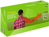 Перчатки VETBasic одноразовые полиэтиленовые 90 см 100 шт.