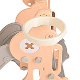 Детская горка с качелей Pituso Норик розовый, фото 4