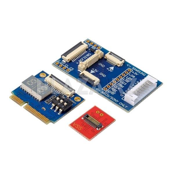 Универсальная многофункциональная POST карта 3-in-1 Debug Card Expert Mini PCI-E (VERTYANOV) - фото 1 - id-p107351408