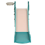 Детская горка Pituso Викки с баскетбольным кольцом Голубой, фото 3