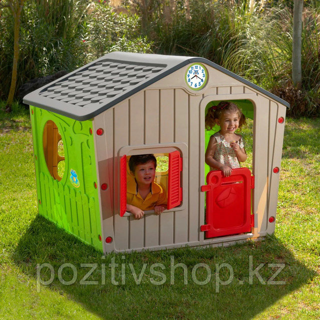 Игровой дом Starplay Galilee Village House Classic/Серый/Зеленый