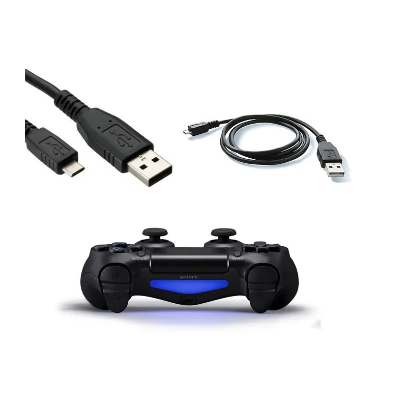 USB-кабель для подзарядки Dualshock 4 (PS4) 3 метра - фото 1 - id-p110646065