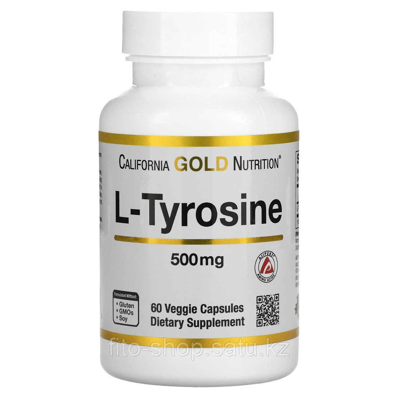 California Gold Nutrition, L-тирозин, AjiPure, 500 мг, 60 кап.