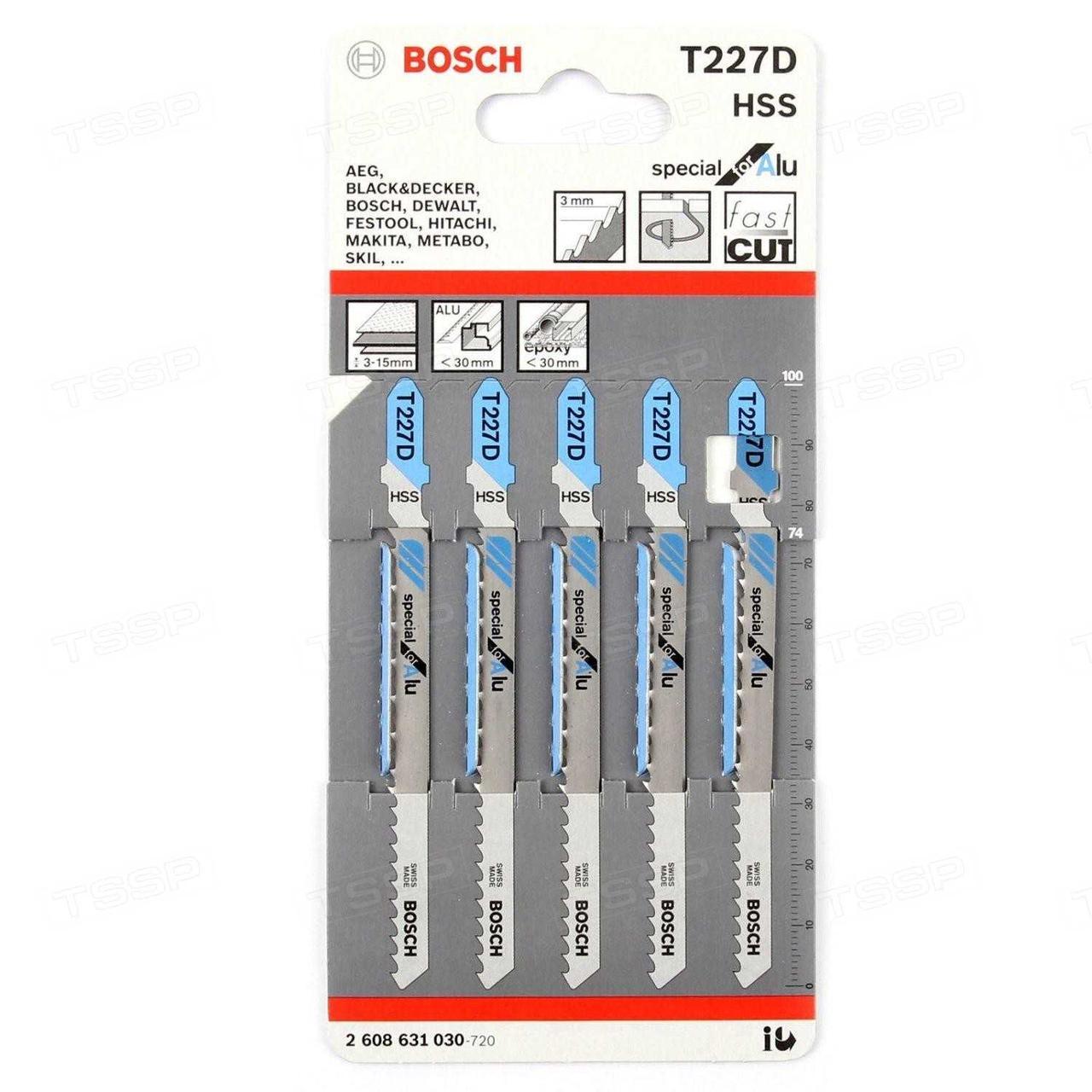Пилки для лобзика Bosch T227 D HSS 2608631030